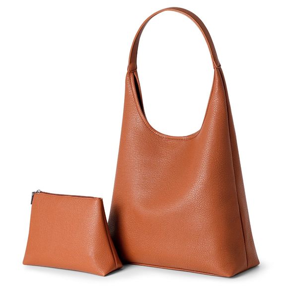 Tote Bag Vegan Leather Soft Desner Slouchy Shoulder Hobo Bag :> - Picture 1 of 7